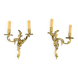 Paire d’appliques de - bronze louis