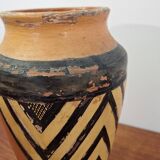 Signed Breton terracotta vase
