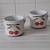 Rillette pots cherry decor