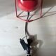 Red Eyeball lamp for placing or hanging
