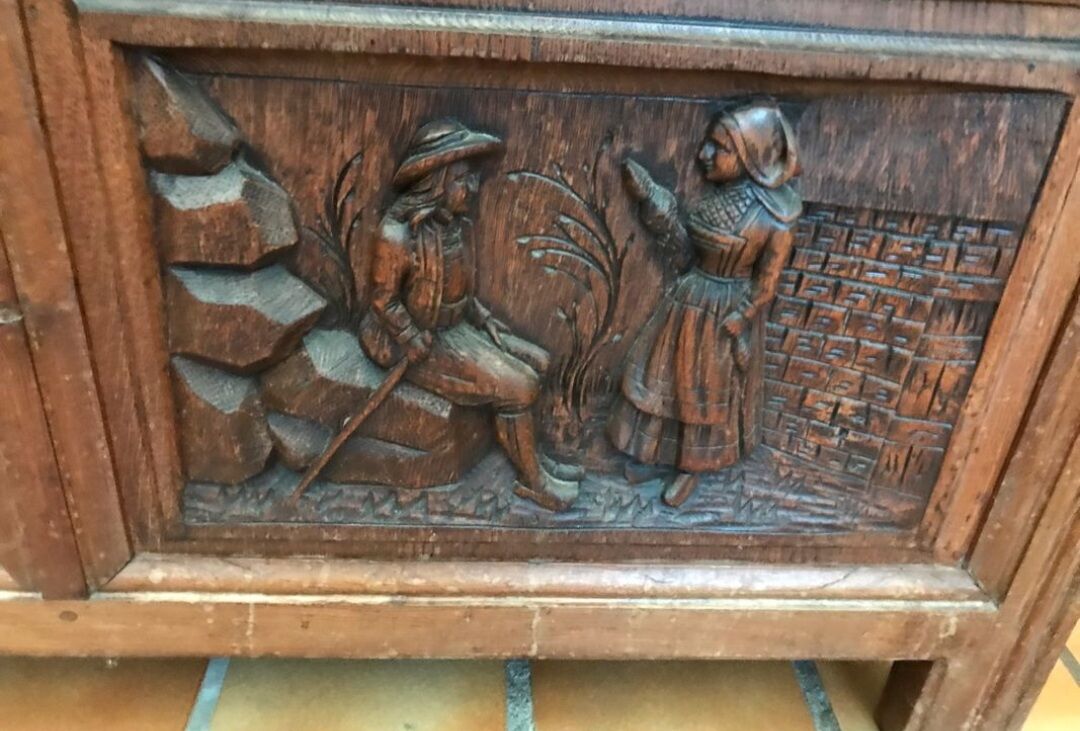 Large wooden chest