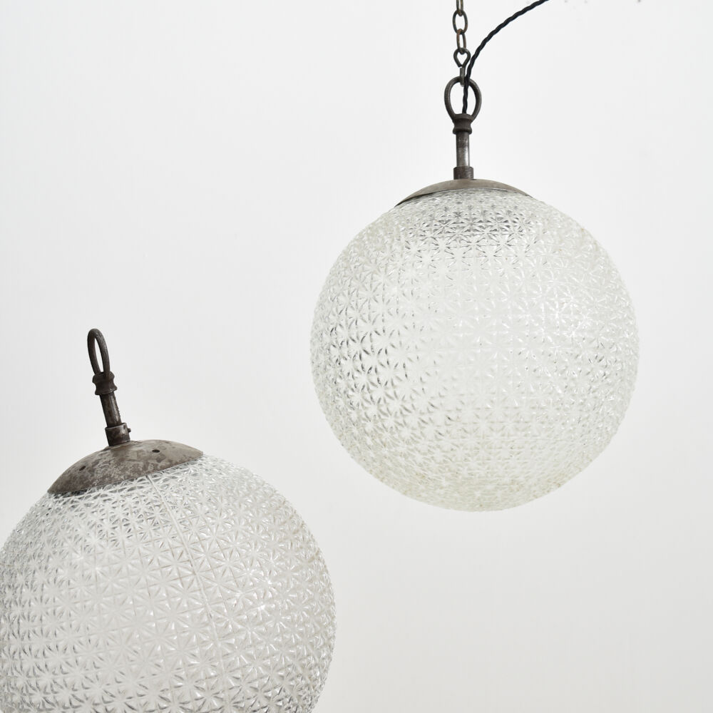 Czech antique glass suspension