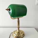 Lampe de banquier verte