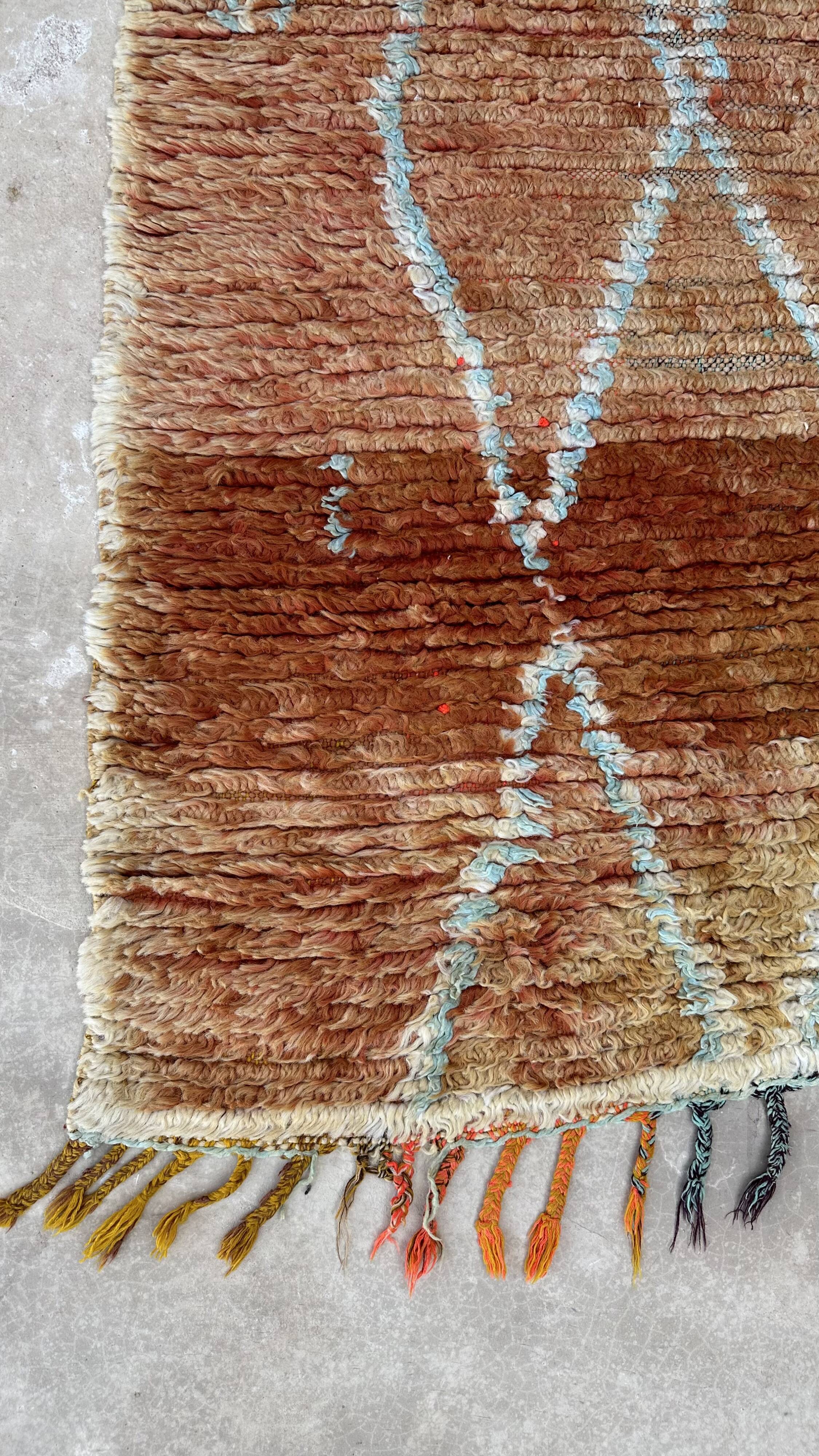 Colorful Boujad Moroccan rug - 98 x 300 cm