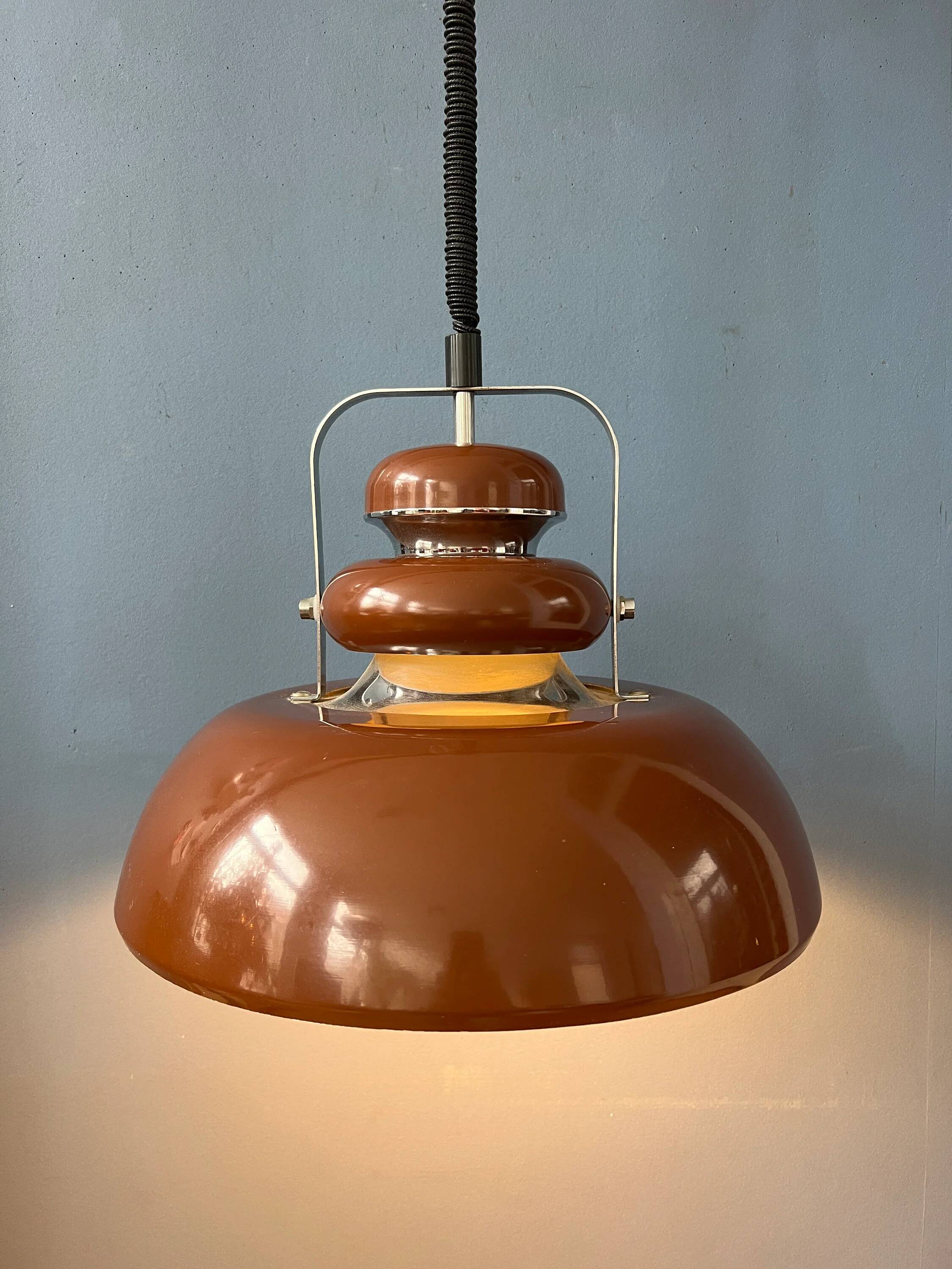 Suspension marron Space Age Mid-Century Anvia