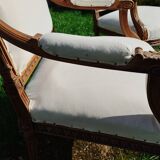 Paire de fauteuils anciens style louis xvi