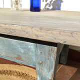 Old patinated coffee table