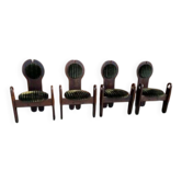 Chaises de salle à manger du milieu du siècle de Szedleczky Maria, années 1960, ensemble de 4