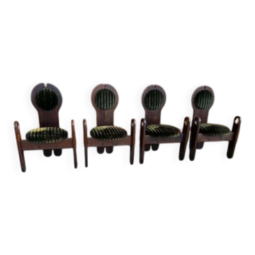 Mid-Century Dining Chairs from Szedleczky Maria, 1960s, Set of 4