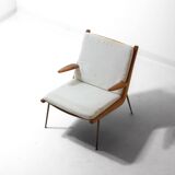 Minimalist 'Boomerang' lounge chair by Peter Hvidt & Orla Møgaard, Denmark