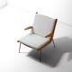 Minimalist 'Boomerang' lounge chair by Peter Hvidt & Orla Møgaard, Denmark