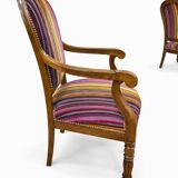 Antique carved wooden armchair, Louis-Philippe style