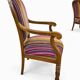 Antique carved wooden armchair, Louis-Philippe style