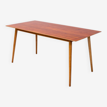 Robin Day cherry dining table by Hille, 1950s