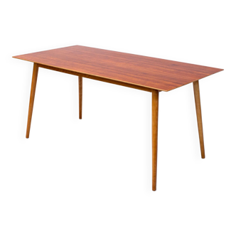 Robin Day cherry dining table by Hille, 1950s