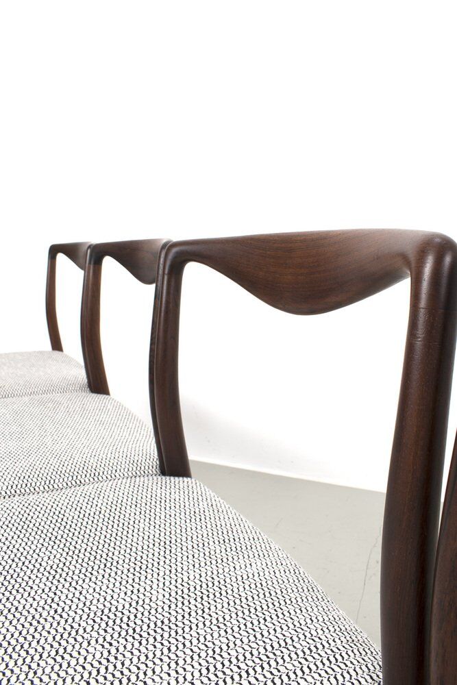 Chaises de salle à manger par Kai Lyngfeldt Larsen, ensemble de 6