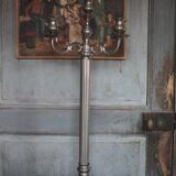 Chandelier with 5 lights, large candelabrum, candle holder, interior decoration.