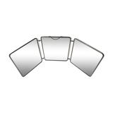 Miroir triptyque barbier vintage 78x30cm