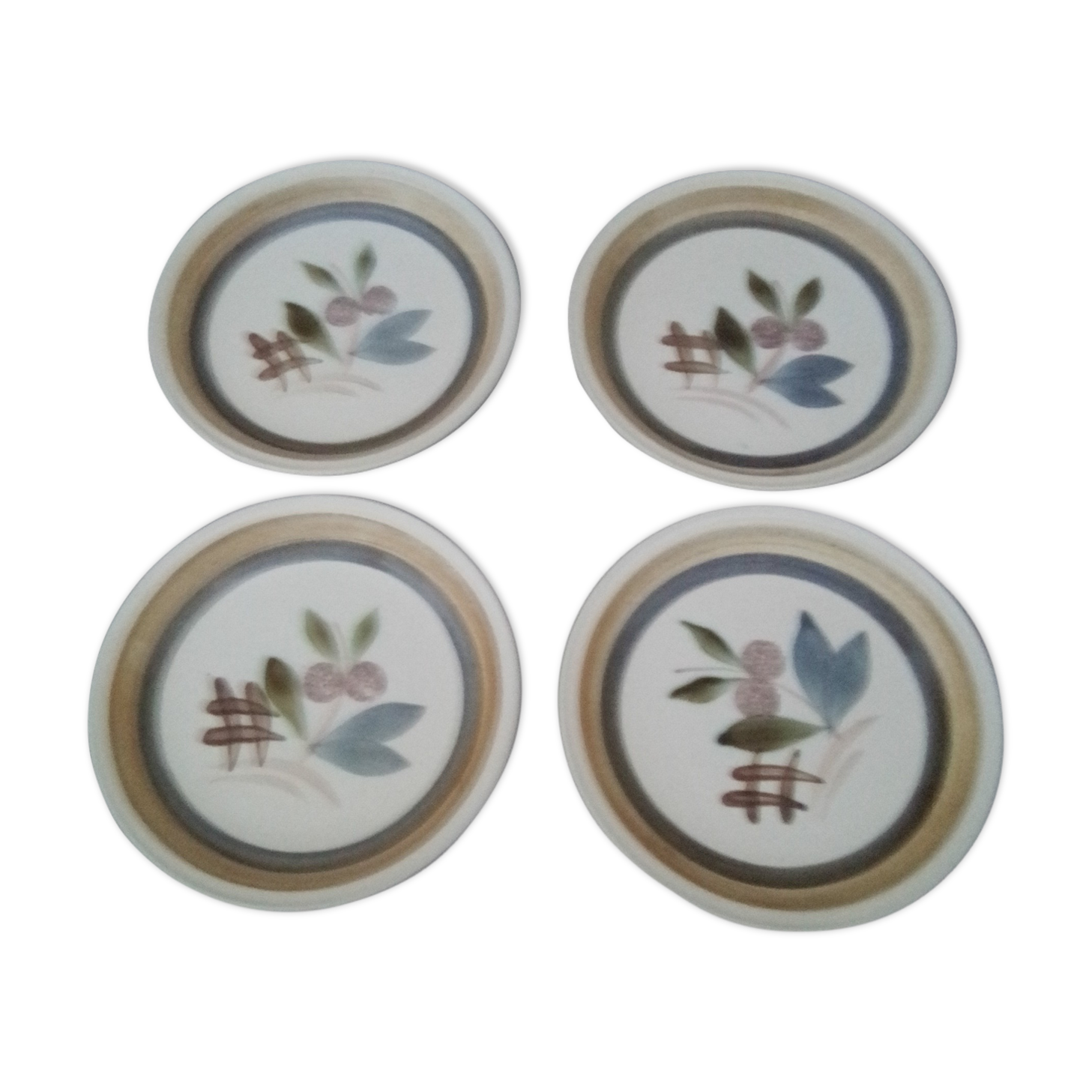 4 plates in Gien sandstone Model Kilifi diam 21 cm