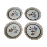 4 assiettes en grès de Gien Modèle Kilifi diam 21 cm