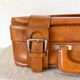 Vintage imitation leather suitcase