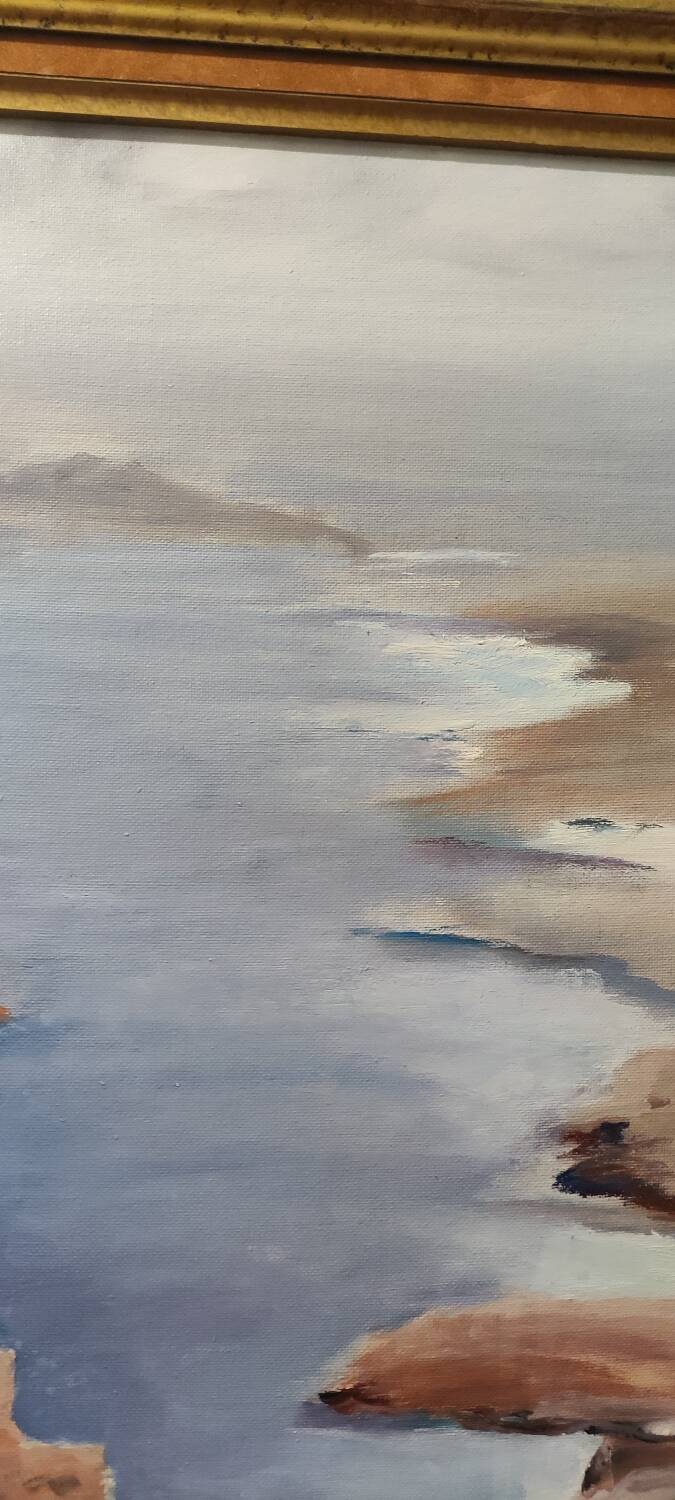 Oil painting on canvas signed