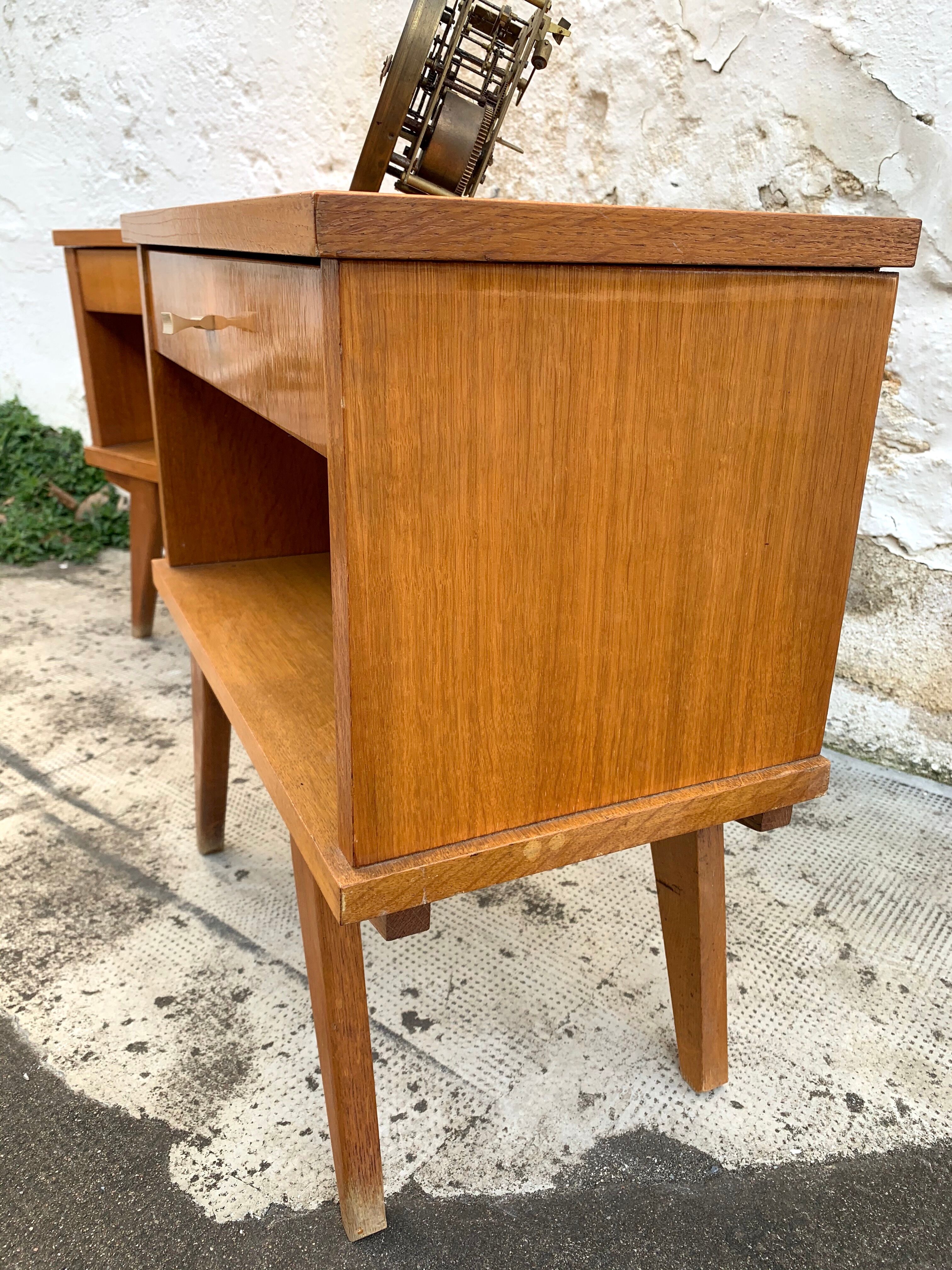 Pair of vintage bedsides
