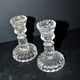 Portieux set of 2 toy molded glass candle holders - bamboo torso torches