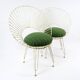 Set of 2 French garden chairs, 1950s