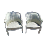 Pair of Louis XV style armchairs