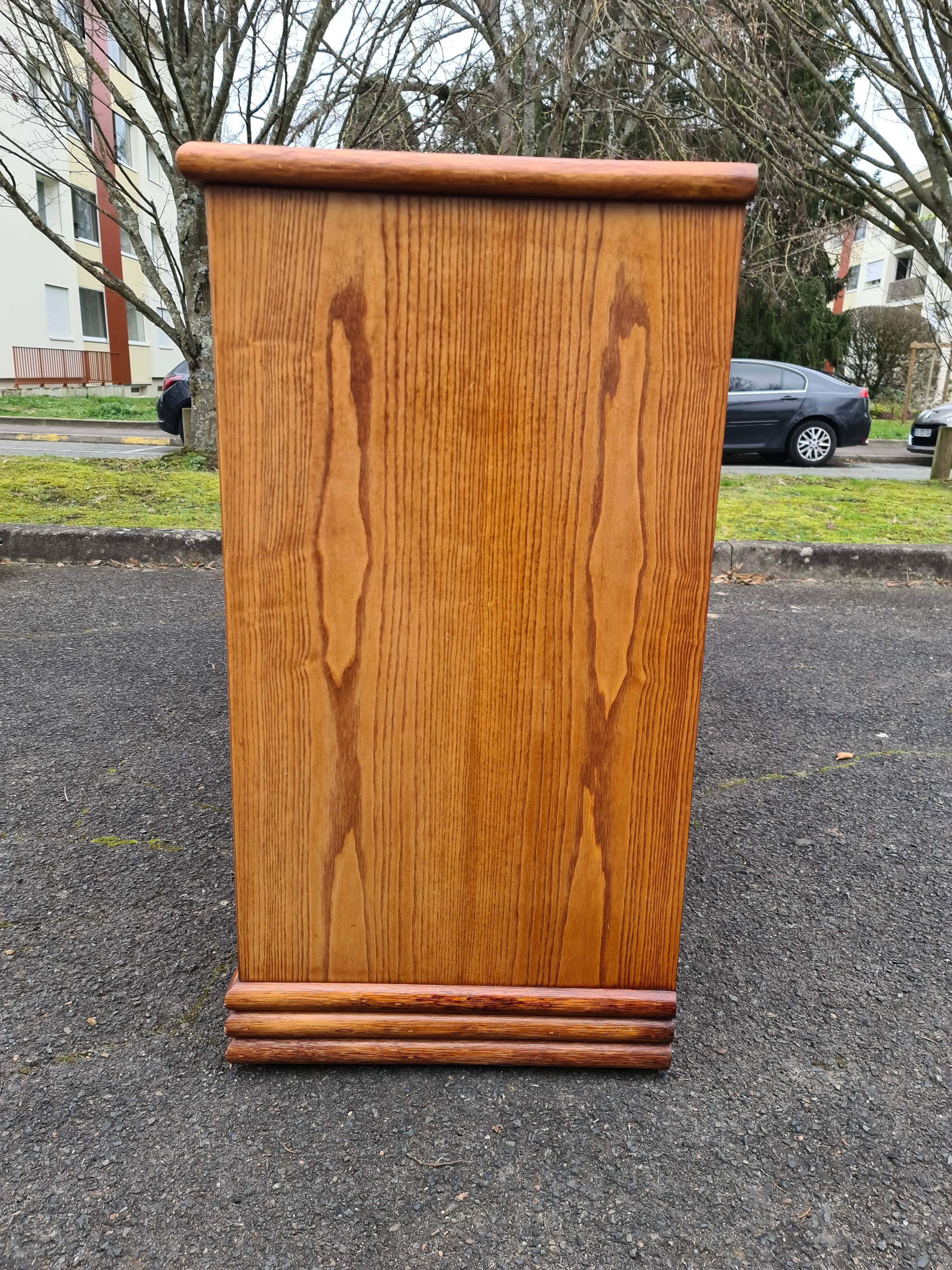 Vintage Rattan & Bamboo Enfilade Buffet