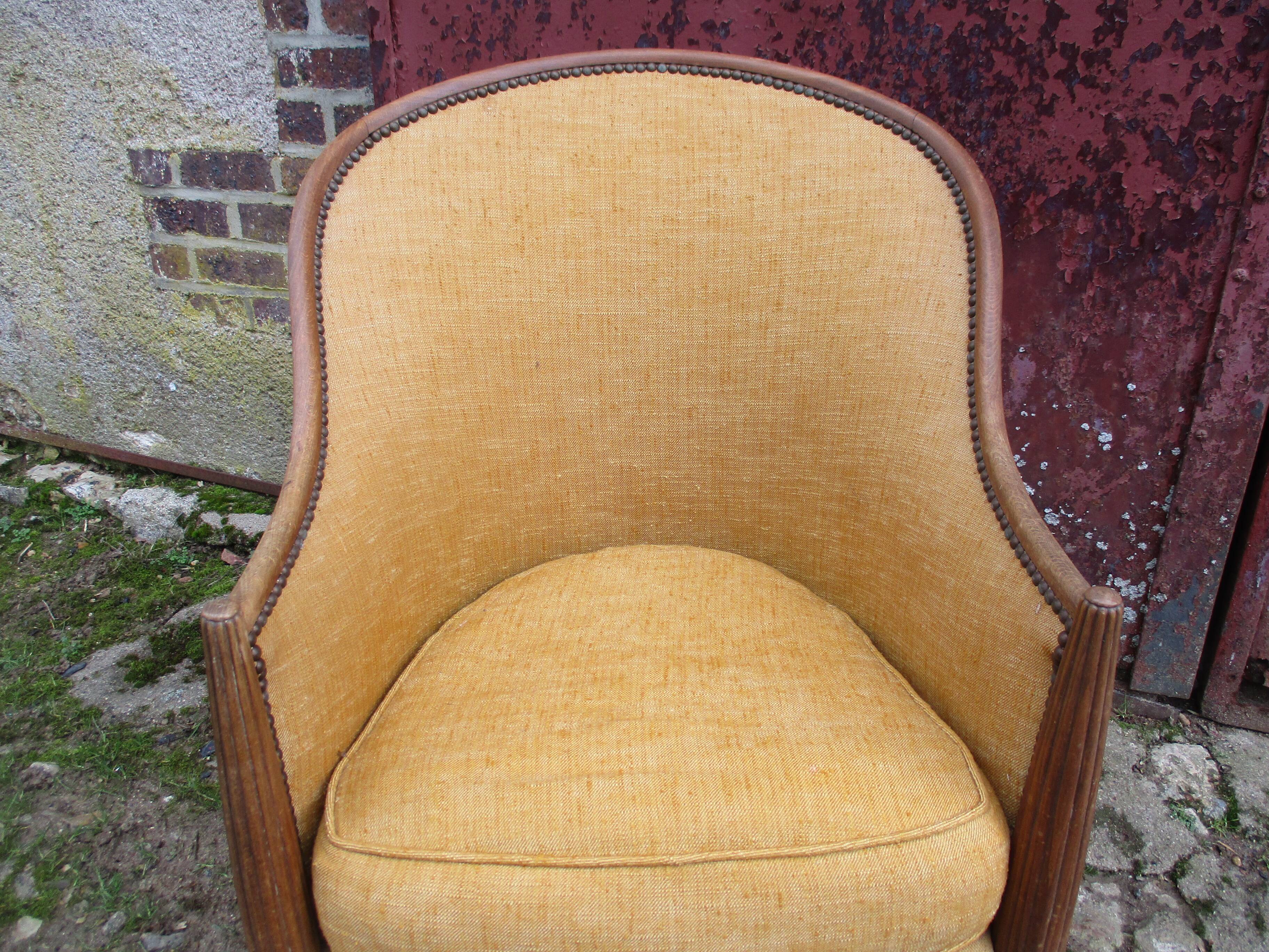 Fauteuil bergere de style Louis XVI art-deco