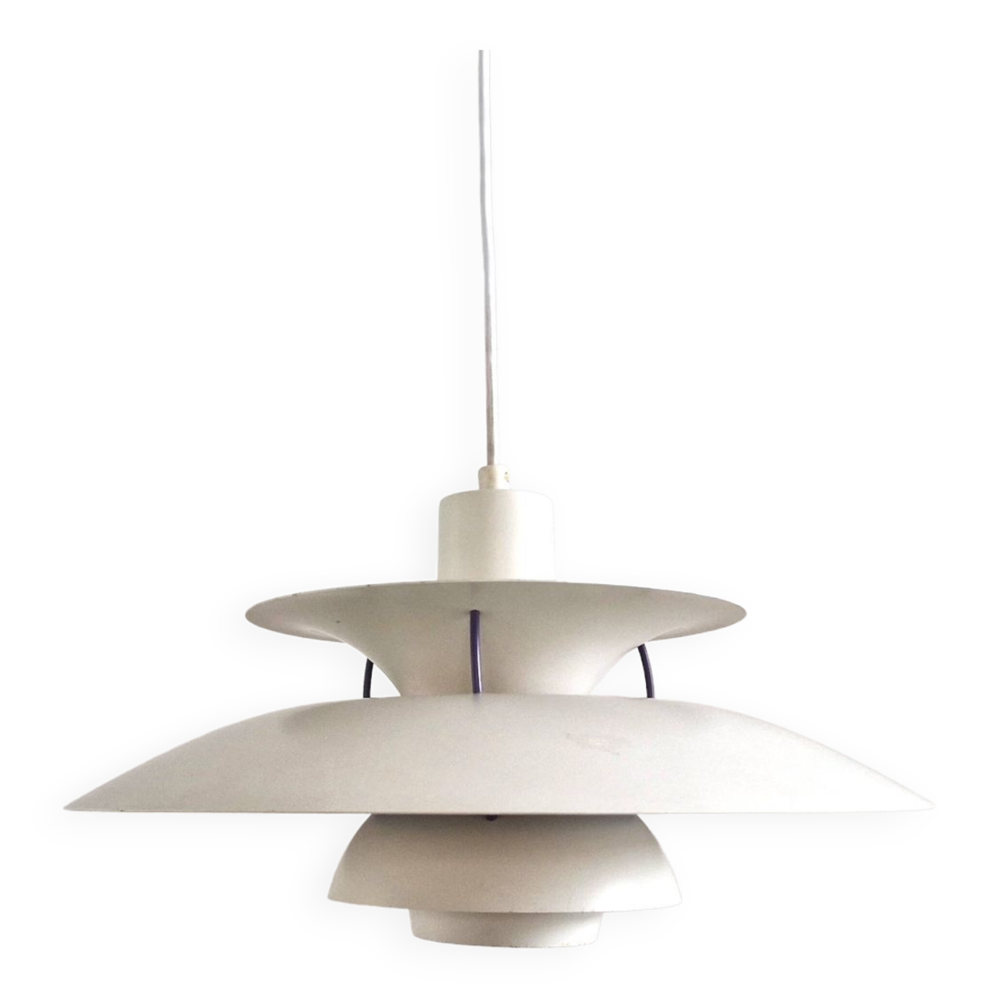 White PH5 pendant light by Poul Henningsen for Louis Poulsen, Denmark
