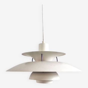 White PH5 pendant light by Poul Henningsen for Louis Poulsen, Denmark