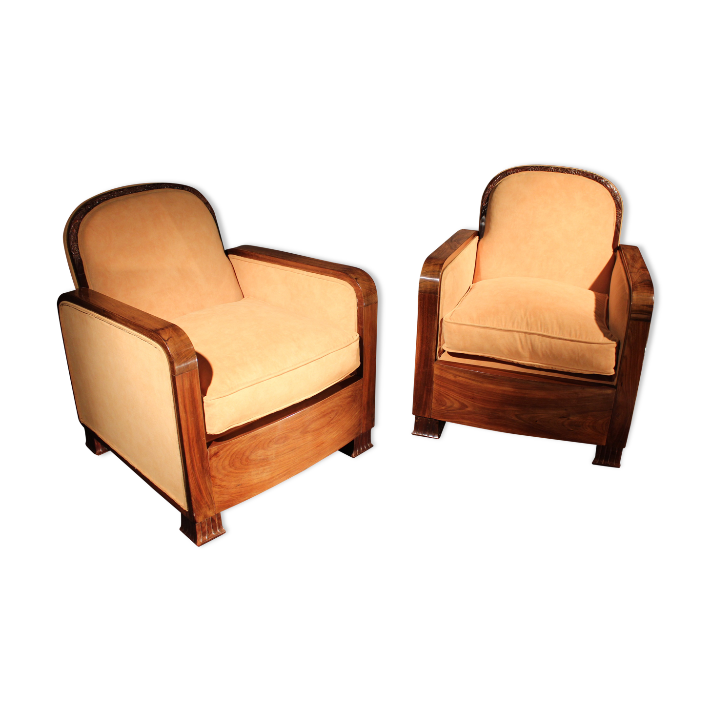 Pair of art deco armchairs