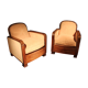 Pair of art deco armchairs
