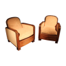 Pair of art deco armchairs