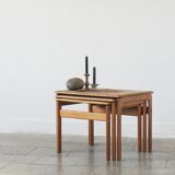 Teak Side Tables by Trioh, 1960s, Set of 3