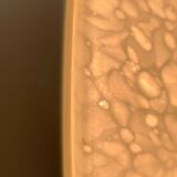 Suspension or wall lamp moon in glass from the vintage German space era by Peill & Putzler, 1970s.