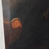 Huile sur toile portrait d'un homme ecole anglaise XIXème