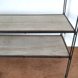 Metal wall thong shelf