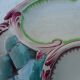 Set of four artichoke plates in earthenware