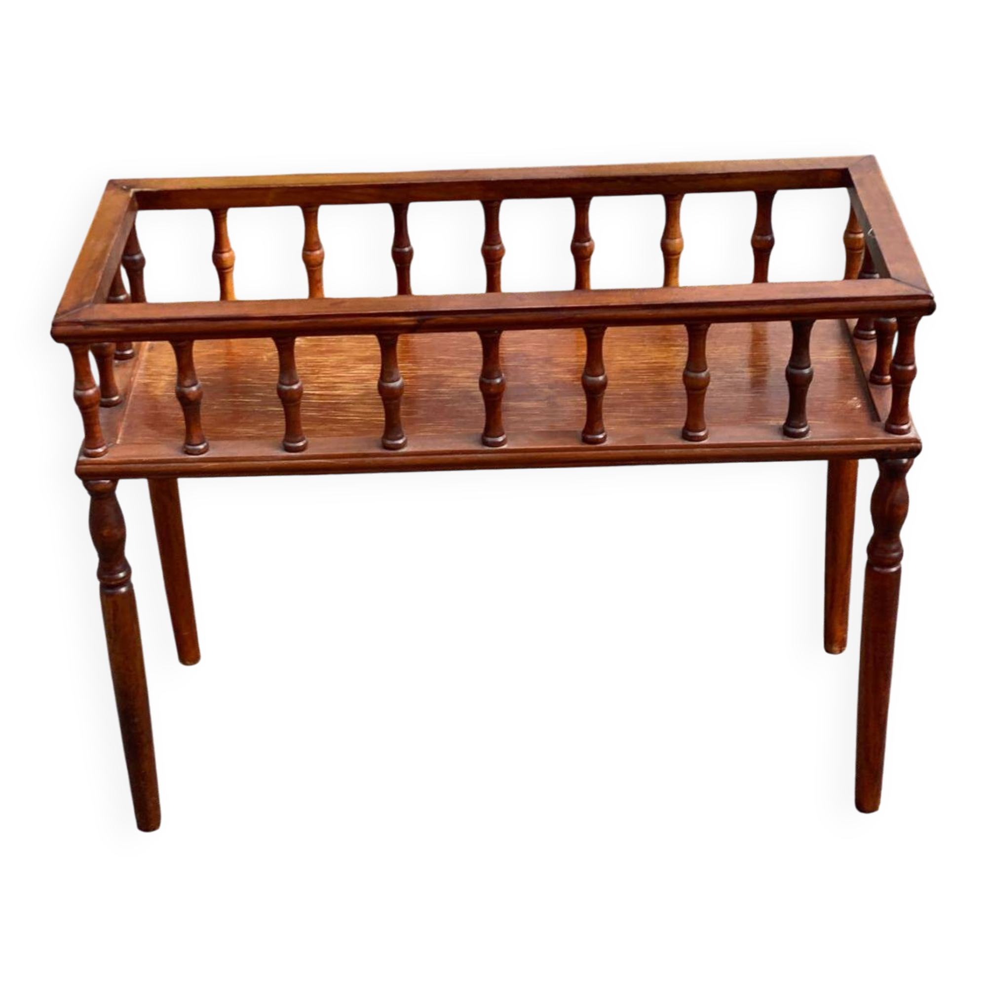 Carved solid wood planter from the 1980s.