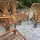 Vintage rattan living room 1970