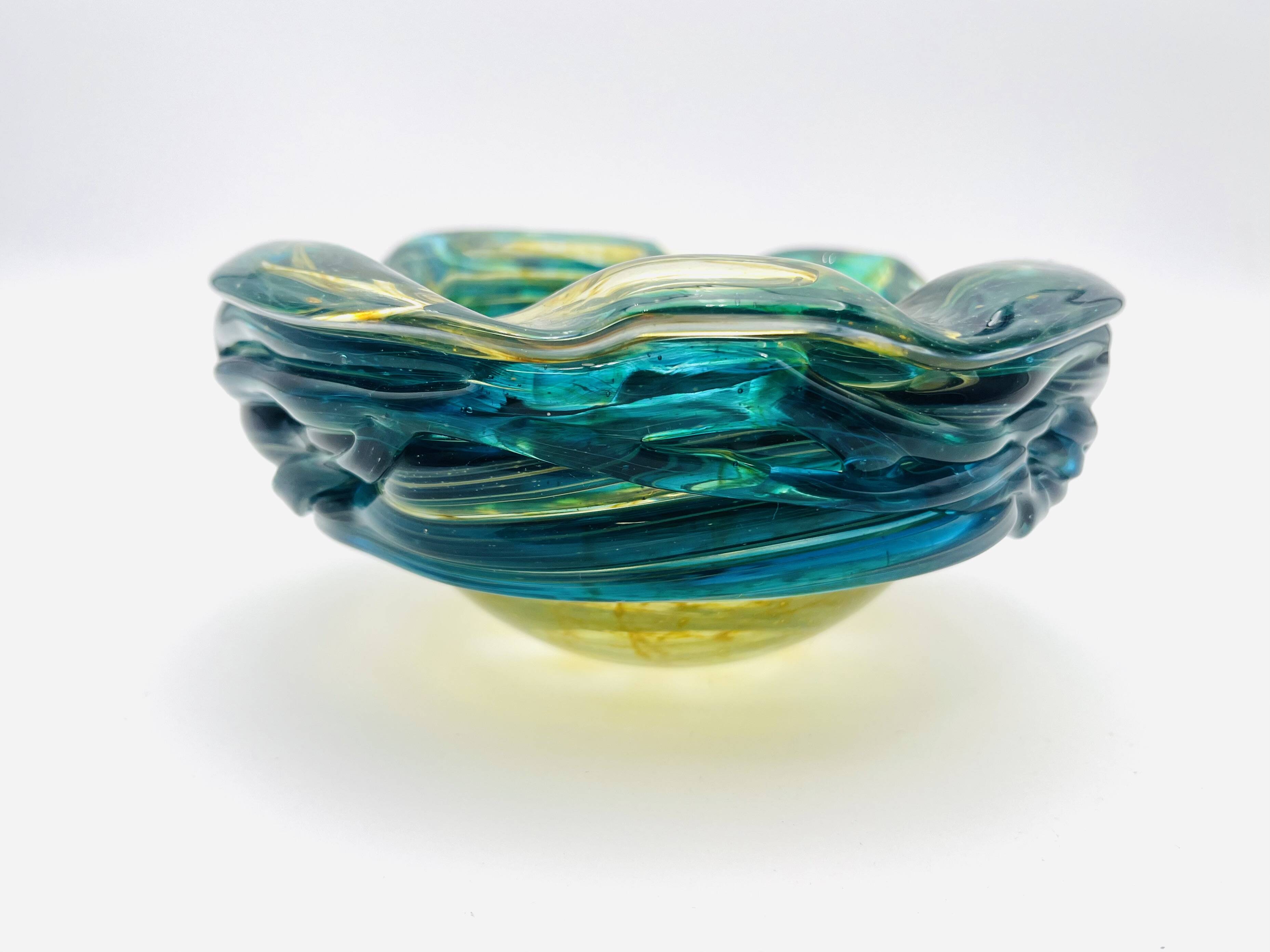 Mdina Malta Blown Glass Ashtray