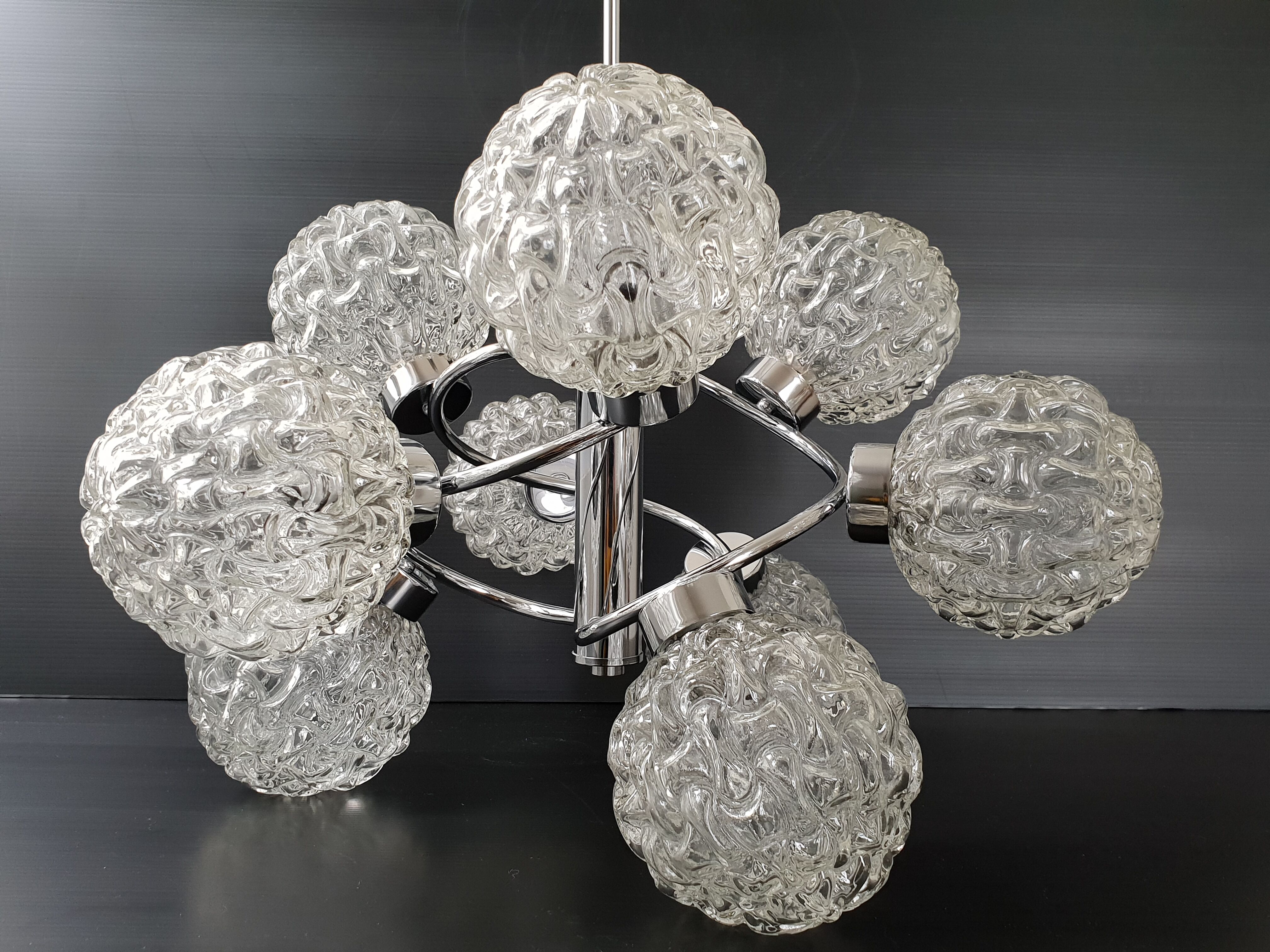 Vintage sputnik chandelier 1970