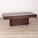 Vintage 60's wooden table with container  italian design