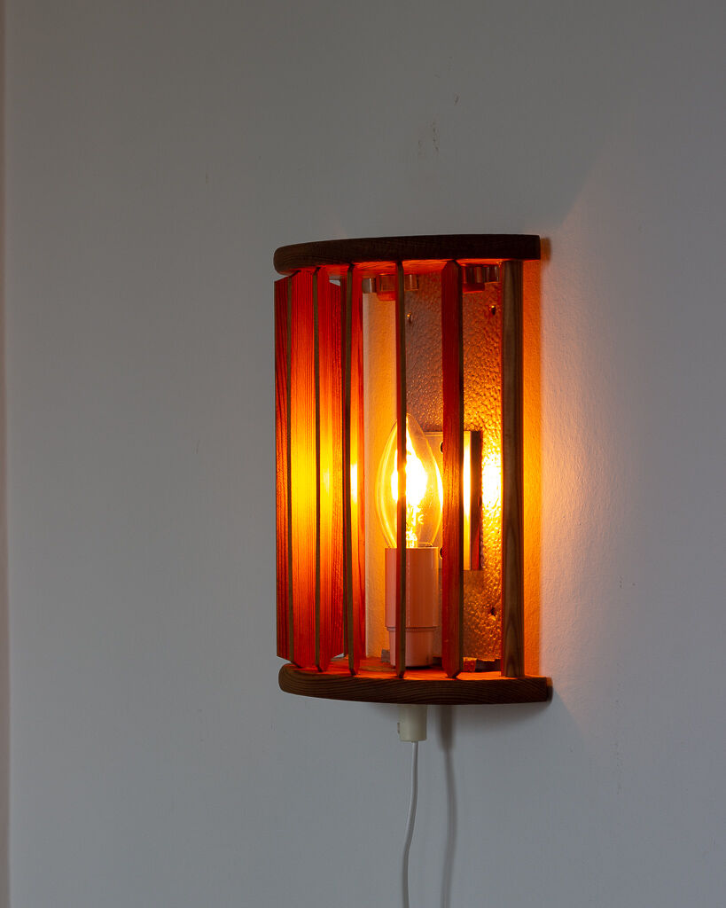 Wooden wall lamp Typ b906, Ikea, 70s/80s