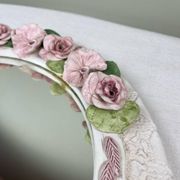 Mirror with a flower crown
