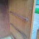 Old vintage chest of drawers with compass feet
